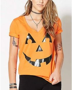 New 🥰 Pumpkin T 👕 Shirt 🔔 -EASY Come EASY GO-shop 01267228 c