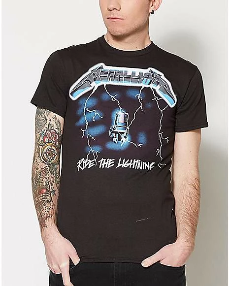 Promo 🎁 Metallica Ride The Lightning T 👚 Shirt 💯 7 Promo 🎁 Metallica Ride The Lightning T 👚 Shirt 💯 - Image 5