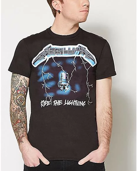 Promo 🎁 Metallica Ride The Lightning T 👚 Shirt 💯 3 Promo 🎁 Metallica Ride The Lightning T 👚 Shirt 💯