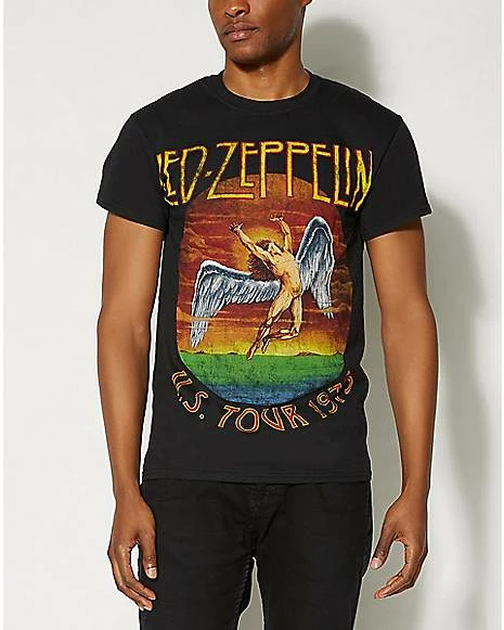 Budget ๐ U.S. Tour 1975 Led Zeppelin Vintage T ๐ shirt ๐ฅ 3 Budget ๐ U.S. Tour 1975 Led Zeppelin Vintage T ๐ shirt ๐ฅ