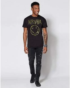 Cheap ✨ Chalk Smile Nirvana T 👕 Shirt ❤️ -EASY Come EASY GO-shop 03216983 c