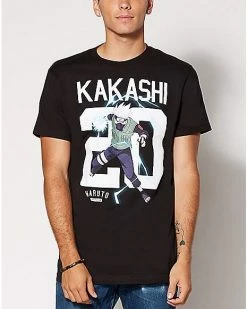 Wholesale ❤️ Kakashi Naruto Jersey T 👕 Shirt 👍
