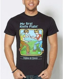 Best reviews of 👍 My First Knife Fight T 👚 Shirt - Steven Rhodes 🎁