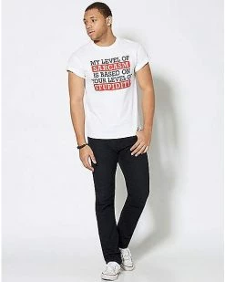 Best Pirce 🛒 Sarcasm Level T 👚 Shirt 👏 -EASY Come EASY GO-shop 03308608 c