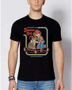 Discount 💯 Demon Cat T 👚 Shirt - Steven Rhodes 👏