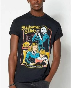 Deals 🎉 Michael Myers 🦇 Halloween Safety T 👕 Shirt - Steven Rhodes ✨