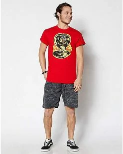 Hot Sale 💯 Cobra Kai T 👕 Shirt 🔔 -EASY Come EASY GO-shop 03479037 c