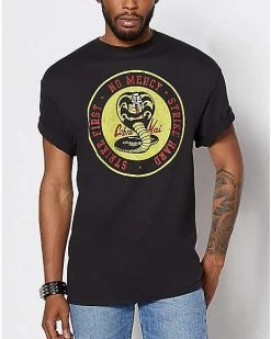 Coupon ❤️ Strike First Strike Hard No Mercy T 👚 Shirt - Cobra Kai ✨