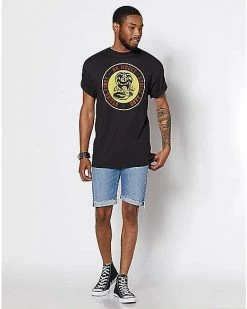 Coupon ❤️ Strike First Strike Hard No Mercy T 👚 Shirt - Cobra Kai ✨ -EASY Come EASY GO-shop 03479086 c