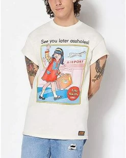 Cheap 🔥 See You Later Assholes T 👕 Shirt - Steven Rhodes 💯