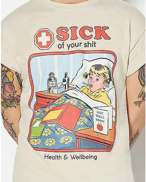 Cheap 🎉 Sick of Your Shit T 👚 Shirt - Steven Rhodes 🔥 4 Cheap 🎉 Sick of Your Shit T 👚 Shirt - Steven Rhodes 🔥 - Image 2