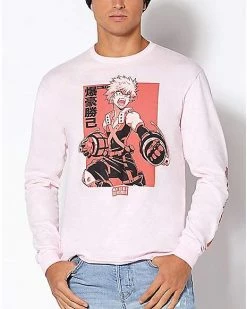 Promo 💯 Kacchan Long Sleeve T 👚 Shirt - My Hero Academia 🤩