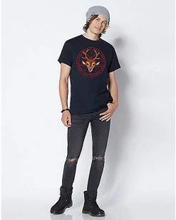 Hot Sale ❤️ Hail Satan Reindeer T 👕 Shirt - Steven Rhodes ❤️ -EASY Come EASY GO-shop 03620044 c