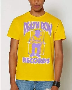 Best Sale 🎁 Gold Death Row Records T 👚 Shirt 😀