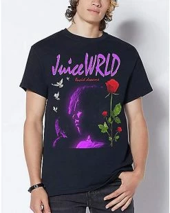 Outlet 🎁 Lucid Rose Juice WRLD T 👚 Shirt - 999 Club ✔️