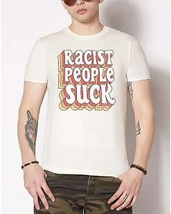 Brand new 🔔 Racist People Suck T 👚 Shirt 🎁