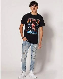 Cheap 👏 Retro All the Fame Juice WRLD T 👚 Shirt 🎉 -EASY Come EASY GO-shop 03694262 c