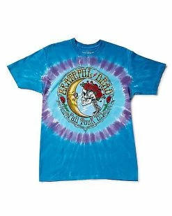 Best reviews of 🤩 Tie Dye Moon Skeleton Grateful Dead T 👕 Shirt 🛒