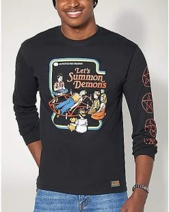 Best deal ✔️ Let's Summon Demons Long Sleeve T 👚 Shirt - Steven Rhodes ⌛