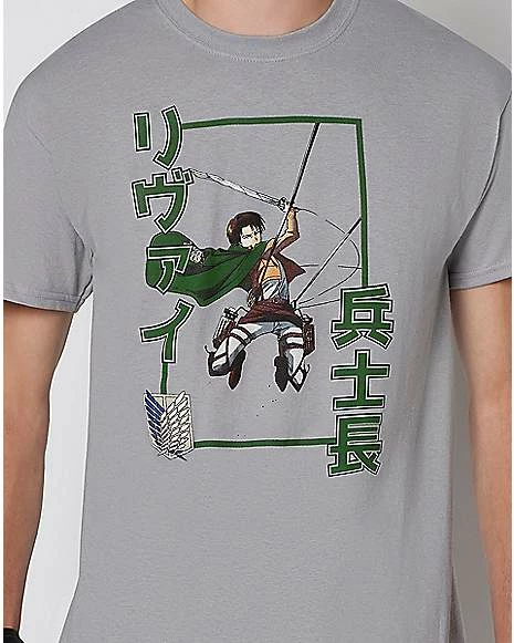 Promo 🥰 Levi T 👚 Shirt - Attack on Titan 💯 4 Promo 🥰 Levi T 👚 Shirt - Attack on Titan 💯 - Image 2