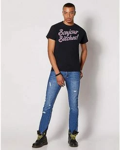 Brand new ✔️ Bonjour Bitches T 👕 Shirt 🧨 -EASY Come EASY GO-shop 03767357 c