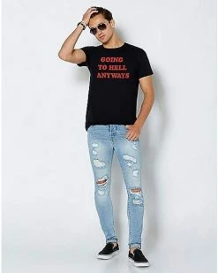 Brand new ⌛ Going to Hell Anyways T 👚 Shirt 👍 -EASY Come EASY GO-shop 03767449 c