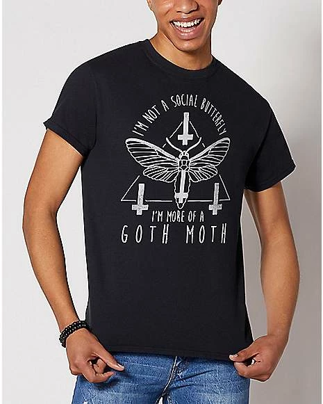 Best deal ❤️ Goth Moth T 👕 Shirt 🎉 3 Best deal ❤️ Goth Moth T 👕 Shirt 🎉