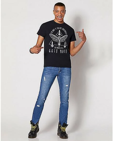 Best deal ❤️ Goth Moth T 👕 Shirt 🎉 5 Best deal ❤️ Goth Moth T 👕 Shirt 🎉 - Image 3