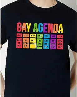 Brand new 😍 Gay Agenda Pride T 👚 Shirt ❤️ -EASY Come EASY GO-shop 03803566 b