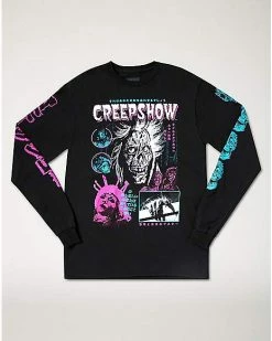 Coupon 🔥 Long Sleeve Neon Creepshow T 👚 Shirt ✔️