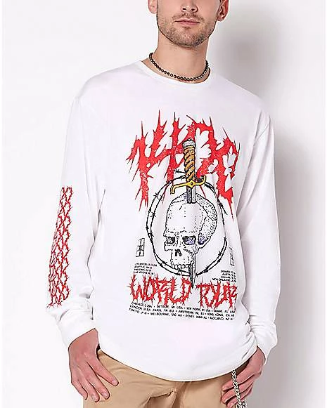 Wholesale ⭐ Vintage World Tour Long Sleeve 1400 Trippie Redd T 👕 Shirt 🤩 3 Wholesale ⭐ Vintage World Tour Long Sleeve 1400 Trippie Redd T 👕 Shirt 🤩