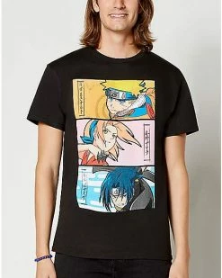 Promo ❤️ Naruto Team 7 T 👕 Shirt - Naruto Shippuden ✨