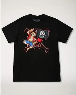 Flash Sale 🤩 Red Skull Luffy T 👕 Shirt - One Piece 🔥