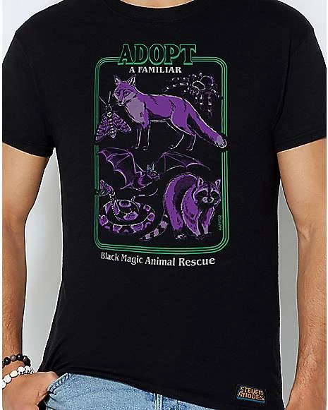 Buy 🎁 Adopt A Familiar Two T 👕 Shirt - Steven Rhodes 🎁 4 Buy 🎁 Adopt A Familiar Two T 👕 Shirt - Steven Rhodes 🎁 - Image 2