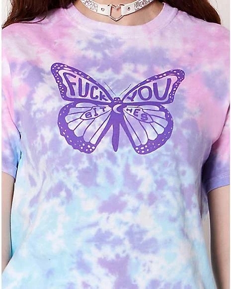 Outlet ⌛ Fuck You Butterfly T 👚 Shirt 😀 4 Outlet ⌛ Fuck You Butterfly T 👚 Shirt 😀 - Image 2