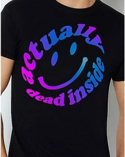 Budget ✨ Actually Dead Inside T 👕 Shirt 👏 -EASY Come EASY GO-shop 03833878 b