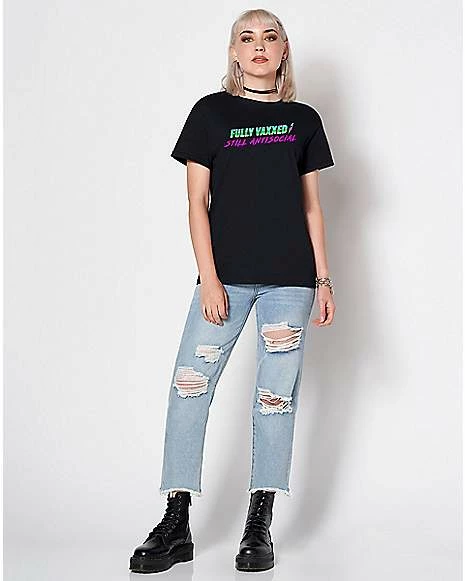 Cheap 🛒 Fully Vaxxed Still Antisocial T 👚 Shirt - Rob Sheridan 😍 8 Cheap 🛒 Fully Vaxxed Still Antisocial T 👚 Shirt - Rob Sheridan 😍 - Image 6