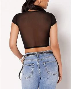 Coupon 🤩 Mesh Trans Rights Crop Top 🔥 -EASY Come EASY GO-shop 03852746 d