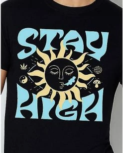 Hot Sale 🥰 Stay High Sun T 👚 Shirt 💯 -EASY Come EASY GO-shop 03865284 b