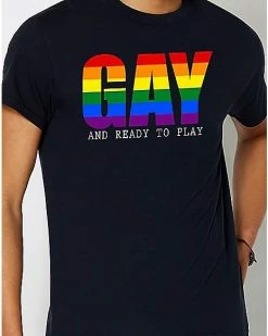 Discount 🎉 Gay and Ready To Play T 👚 Shirt 👍 -EASY Come EASY GO-shop 03878808 b