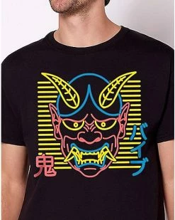 Flash Sale 🎁 Neon Skull Horns T 👕 Shirt 💯 -EASY Come EASY GO-shop 03894748 b