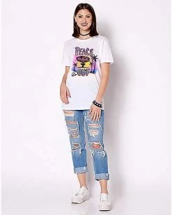 Top 10 ⌛ Peace the Fuck Out T 👕 Shirt 💯 -EASY Come EASY GO-shop 03895638 c