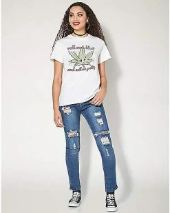 Promo 🥰 Roll Me A Blunt And Call Me Pretty T 👚 Shirt ⭐ -EASY Come EASY GO-shop 03909595 c