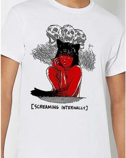 Discount ✔️ Screaming Internally T 👚 Shirt 🤩 -EASY Come EASY GO-shop 03910916 b