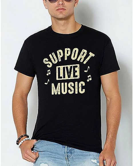 Outlet โจ Support Live Music T ๐ Shirt โ๏ธ 3 Outlet โจ Support Live Music T ๐ Shirt โ๏ธ
