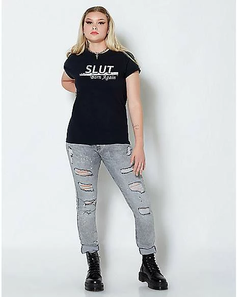 Best deal 🌟 Born Again Slut T 👚 Shirt ✨ 5 Best deal 🌟 Born Again Slut T 👚 Shirt ✨ - Image 3