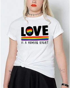 New 🔥 Love Is A Human Right Pride T 👕 Shirt 🥰 -EASY Come EASY GO-shop 03912227 e