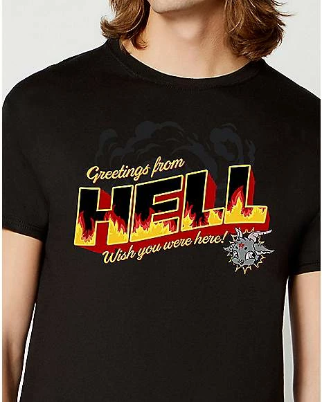 Discount ๐ Greetings From Hell T ๐ Shirt - Opippi ๐ฅฐ 4 Discount ๐ Greetings From Hell T ๐ Shirt - Opippi ๐ฅฐ - Image 2