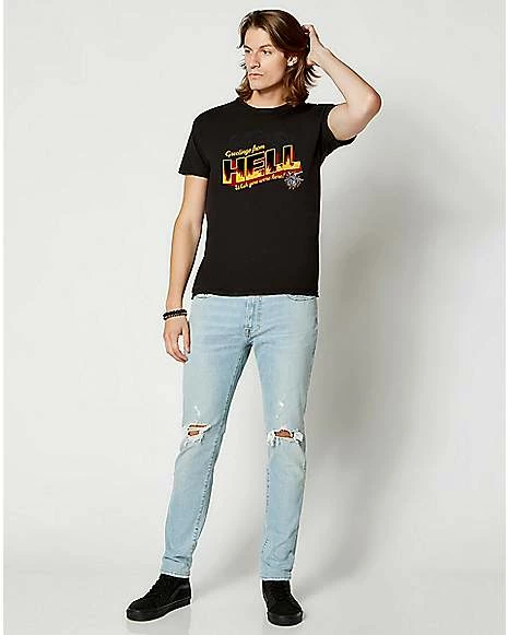 Discount ๐ Greetings From Hell T ๐ Shirt - Opippi ๐ฅฐ 5 Discount ๐ Greetings From Hell T ๐ Shirt - Opippi ๐ฅฐ - Image 3