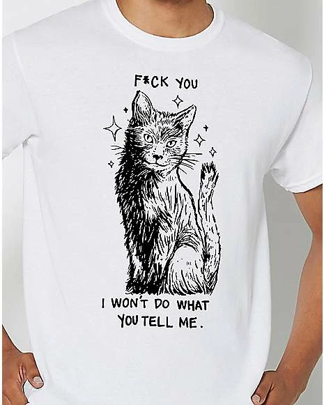 Hot Sale ๐งจ Fuck You Cat T ๐ Shirt - Skvllpel โค๏ธ 4 Hot Sale ๐งจ Fuck You Cat T ๐ Shirt - Skvllpel โค๏ธ - Image 2